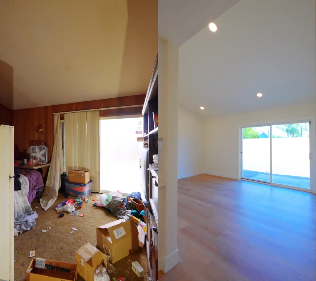before after